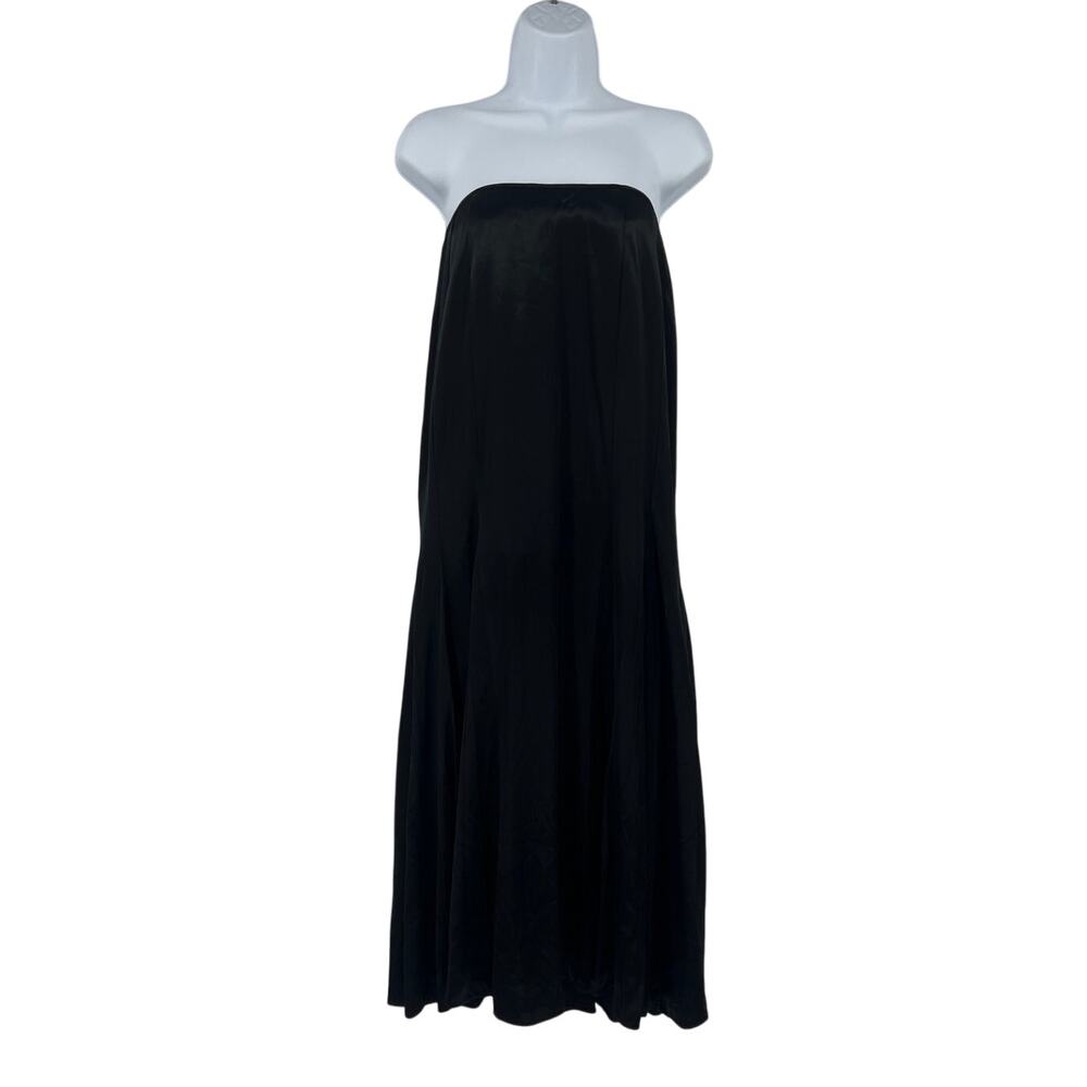 Vtg 90s Jessica McClintock Strapless Dress 4 Y2K Witchy Goth Glam Satin USA Hoco
